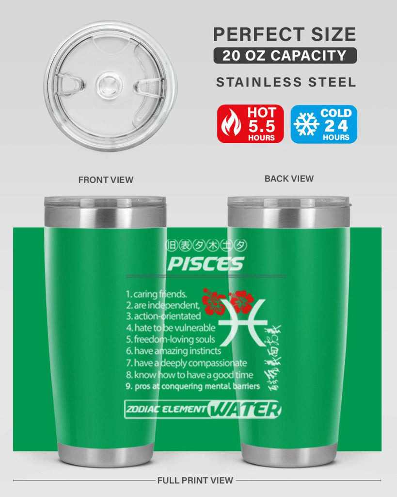 pisces 356#- zodiac- Tumbler