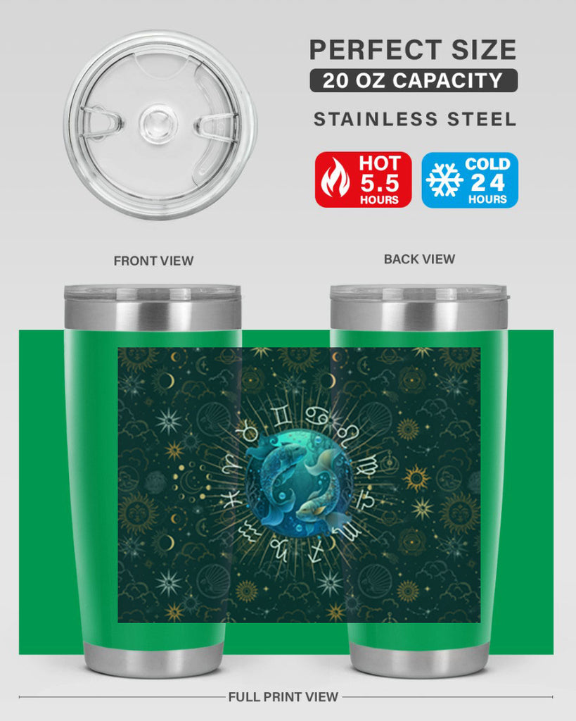 pisces Straight 366#- zodiac- Tumbler