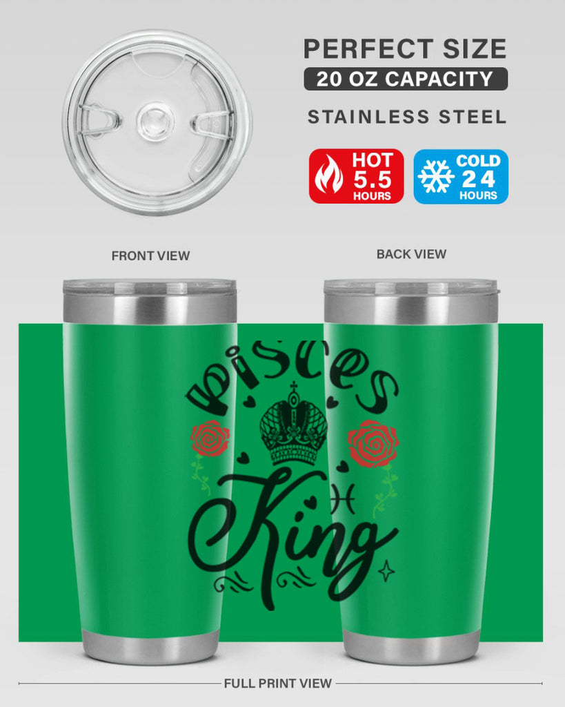 pisces king 375#- zodiac- Tumbler