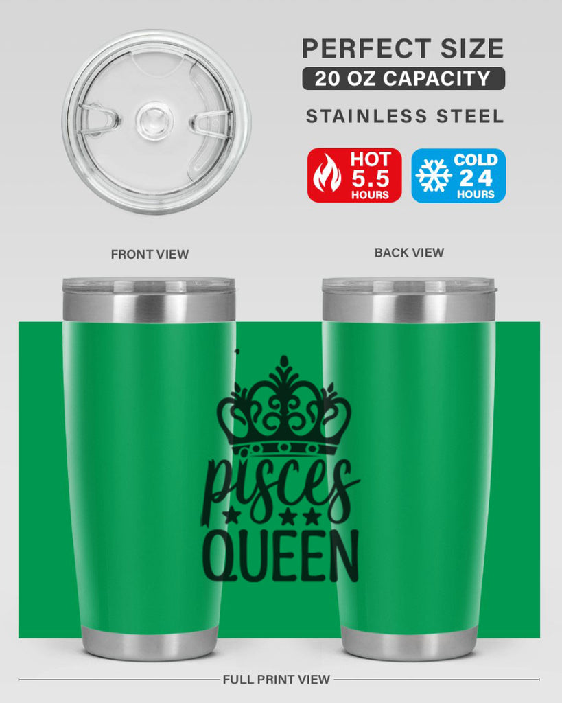 pisces queen 376#- zodiac- Tumbler