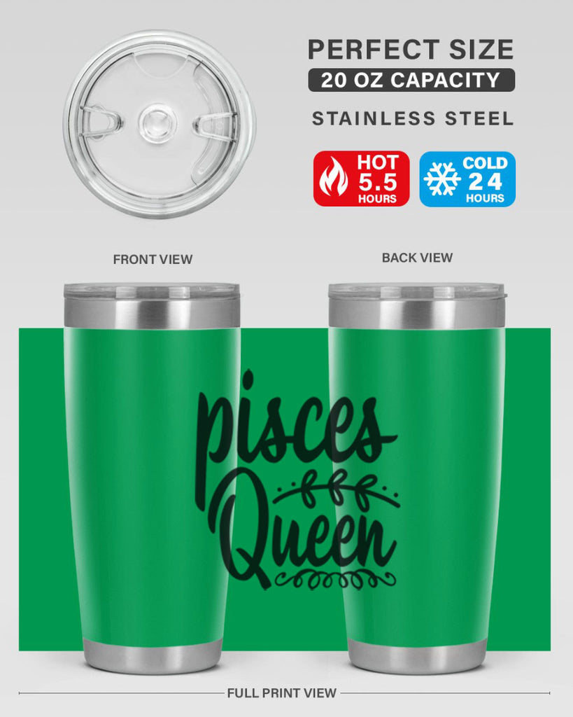 pisces queen 378#- zodiac- Tumbler