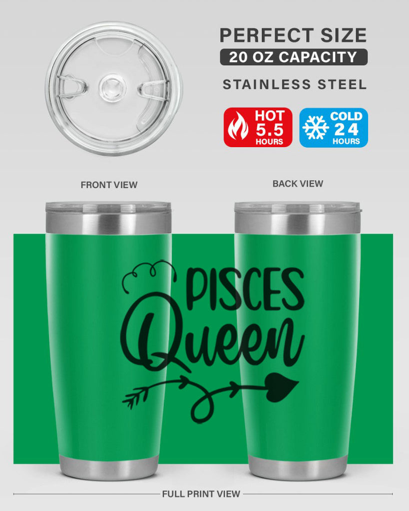 pisces queen 379#- zodiac- Tumbler