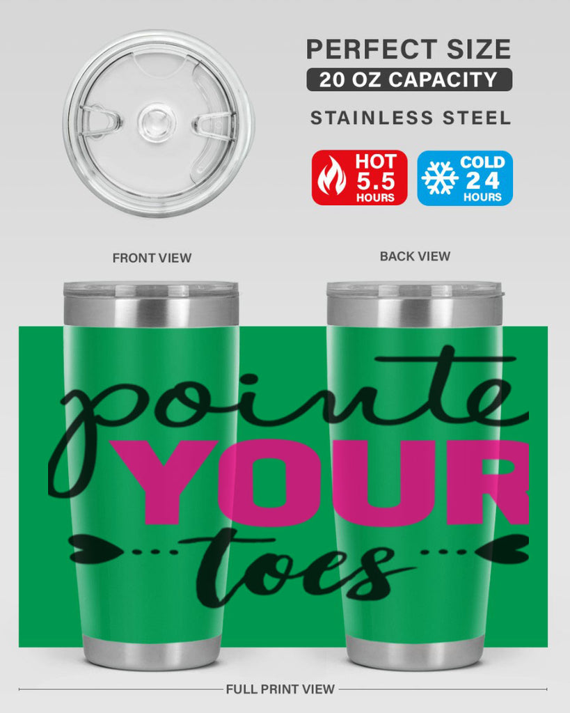 pointe your toes 71#- ballet- Tumbler