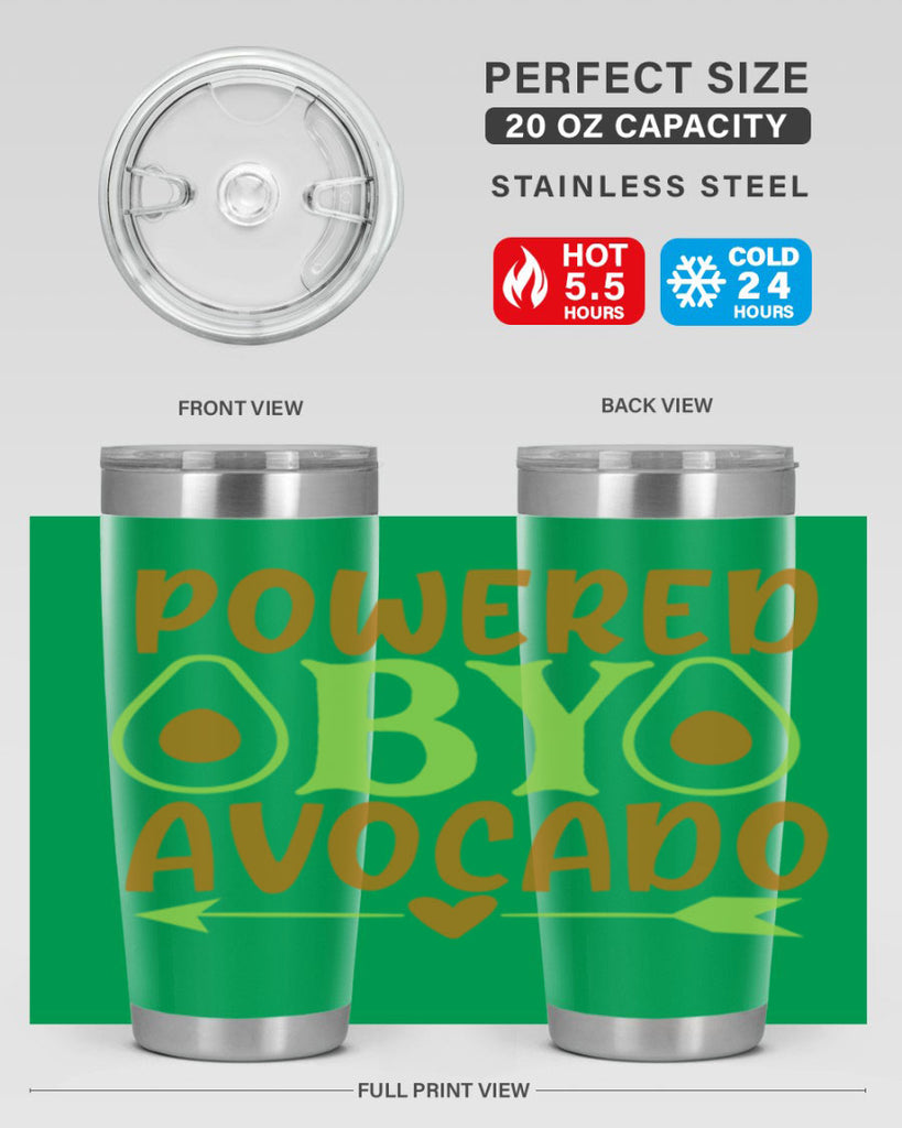powered by avocado 3#- avocado- Tumbler