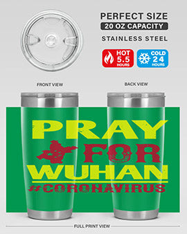 pray for wuhan coronavirus Style 27#- corona virus- Tumbler