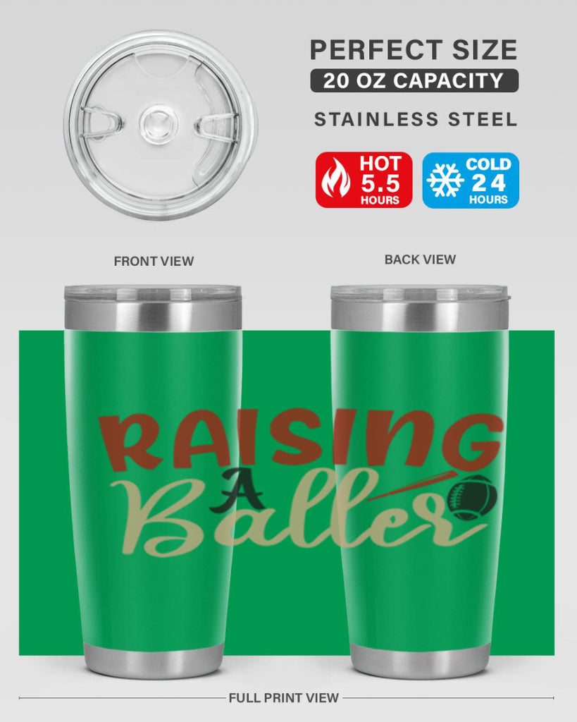 raising a baller 2278#- softball- Tumbler