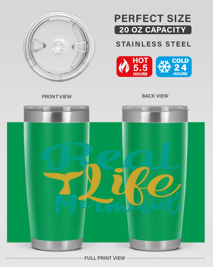 real life mermaid Style 80#- summer- Tumbler