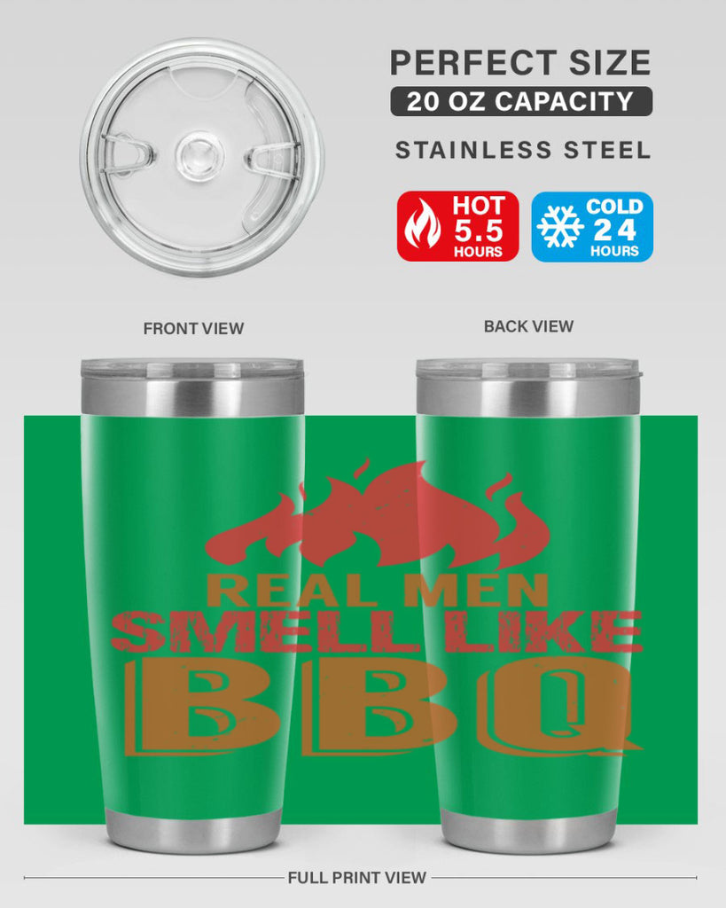 real men smell like bbq 16#- bbq- Tumbler