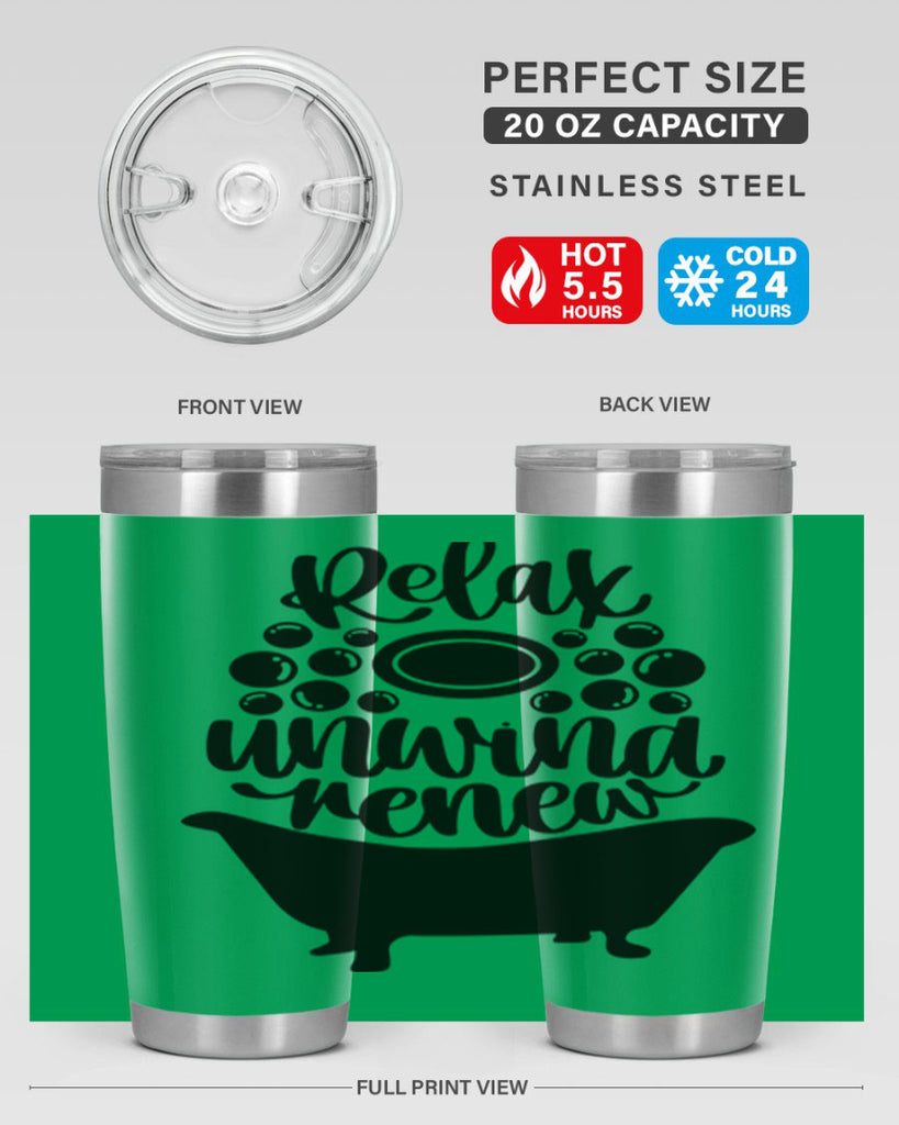 relax unwind renew 19#- bathroom- Tumbler