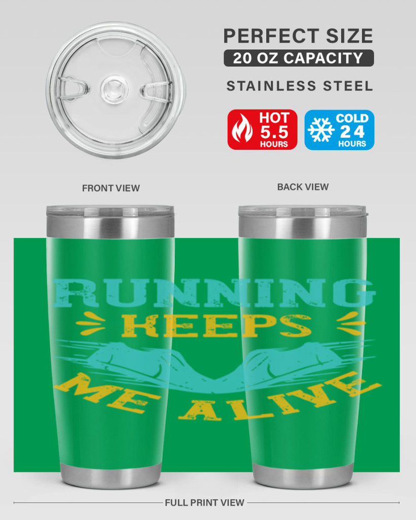 running keeps me alive 19#- running- Tumbler