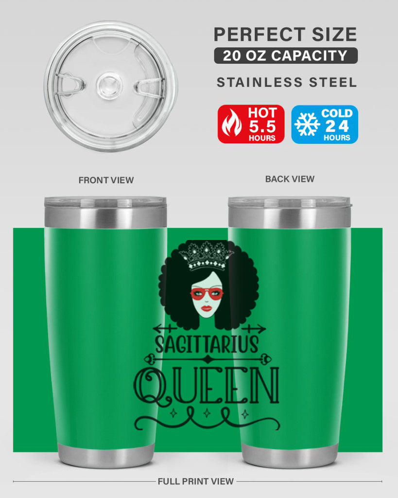 sagittarius queen 414#- zodiac- Tumbler