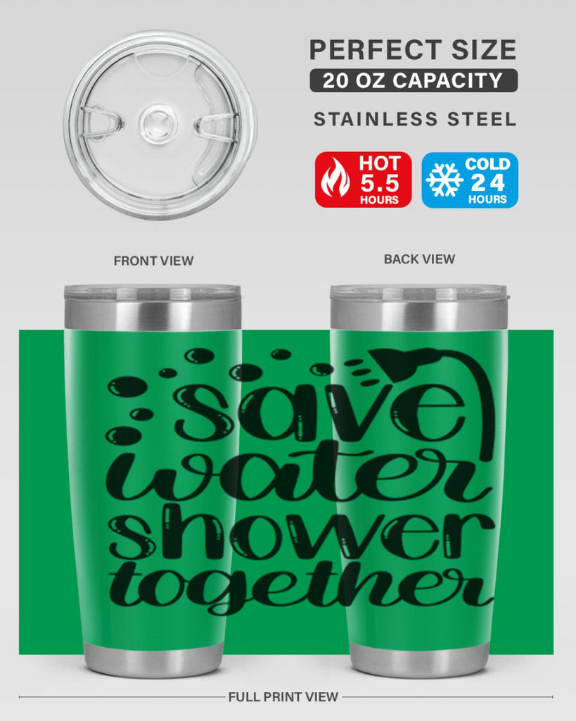 save water shower together 18#- bathroom- Tumbler