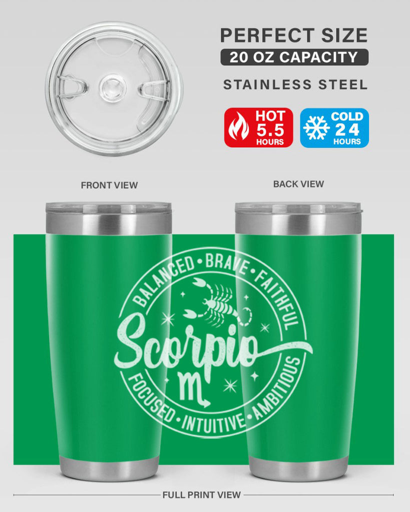 scorpio 439#- zodiac- Tumbler