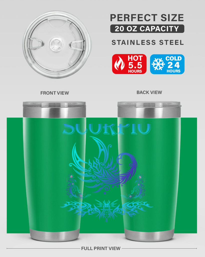 scorpio 449#- zodiac- Tumbler