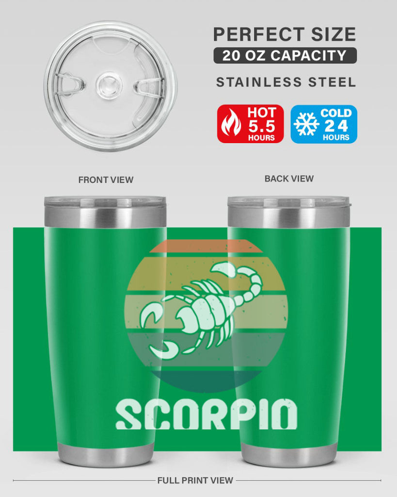 scorpio 451#- zodiac- Tumbler
