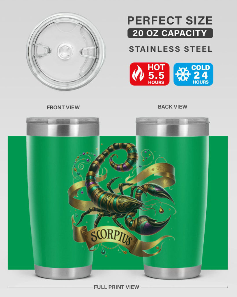 scorpio 459#- zodiac- Tumbler