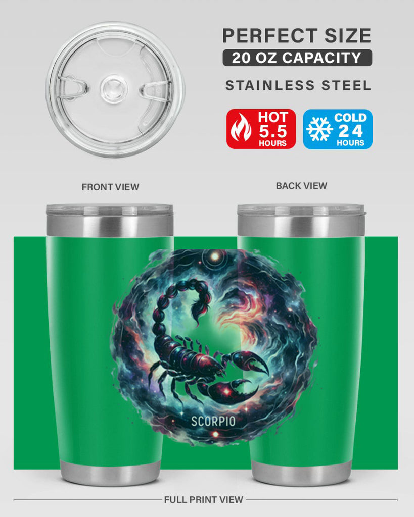 scorpio 461#- zodiac- Tumbler