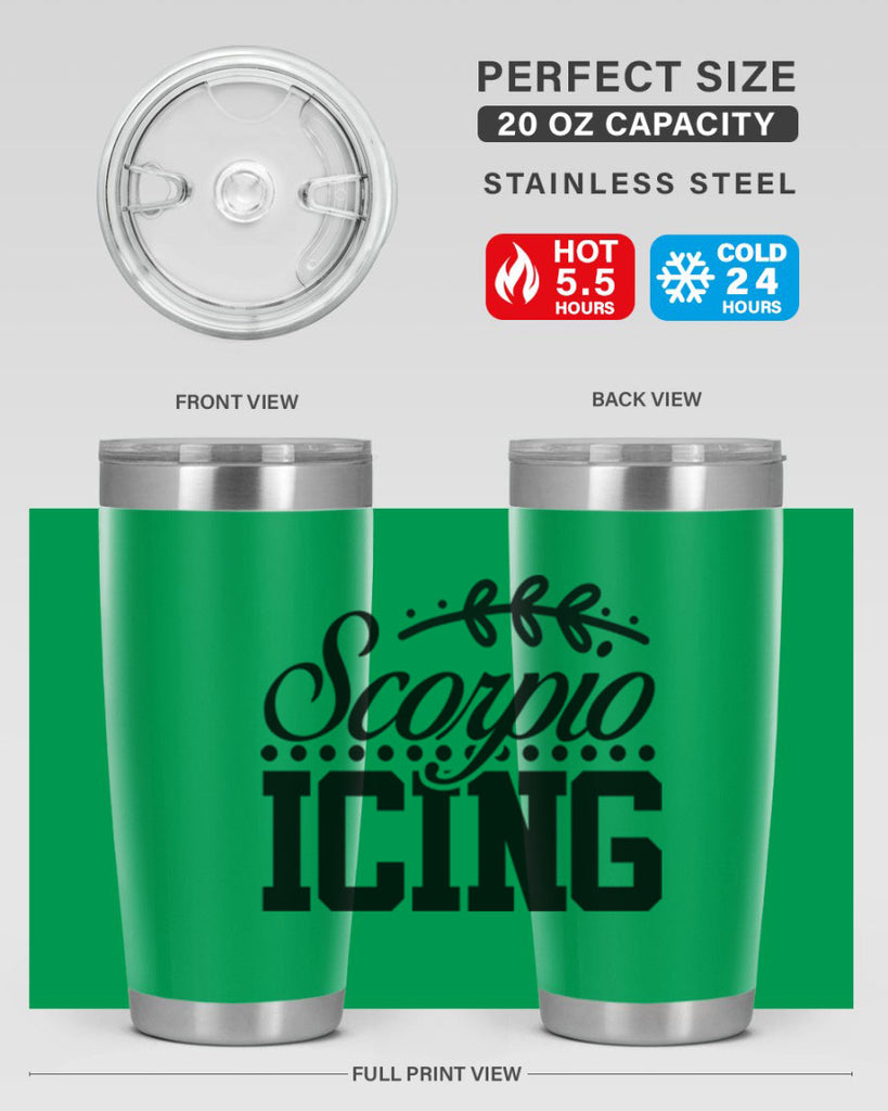 scorpio icing 442#- zodiac- Tumbler