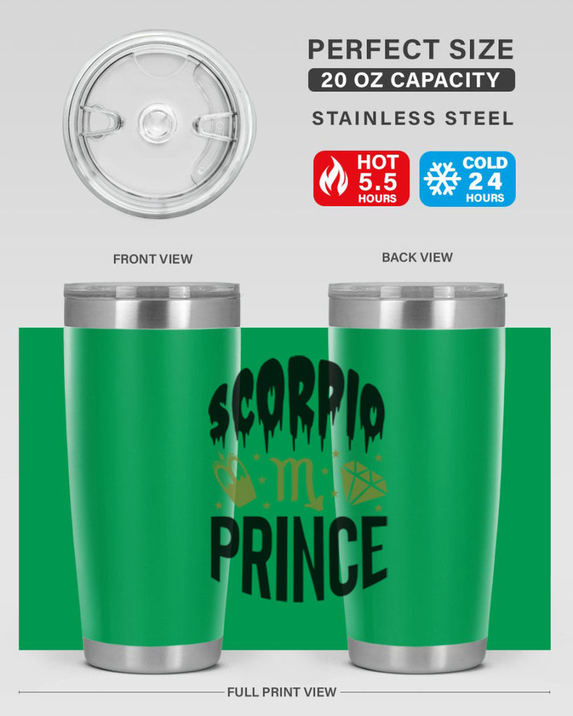 scorpio prince 445#- zodiac- Tumbler