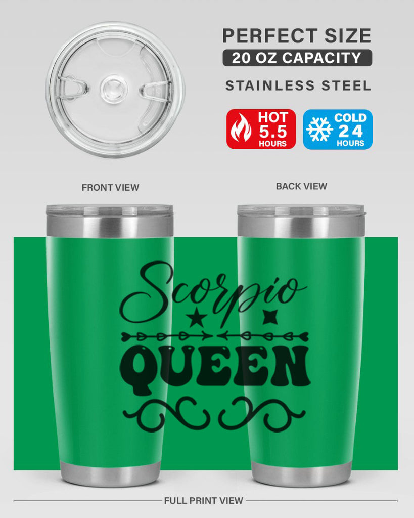 scorpio queen 447#- zodiac- Tumbler