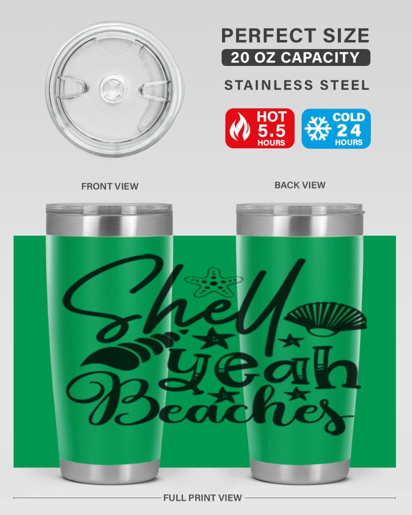 shell yeah beaches Style 75#- summer- Tumbler