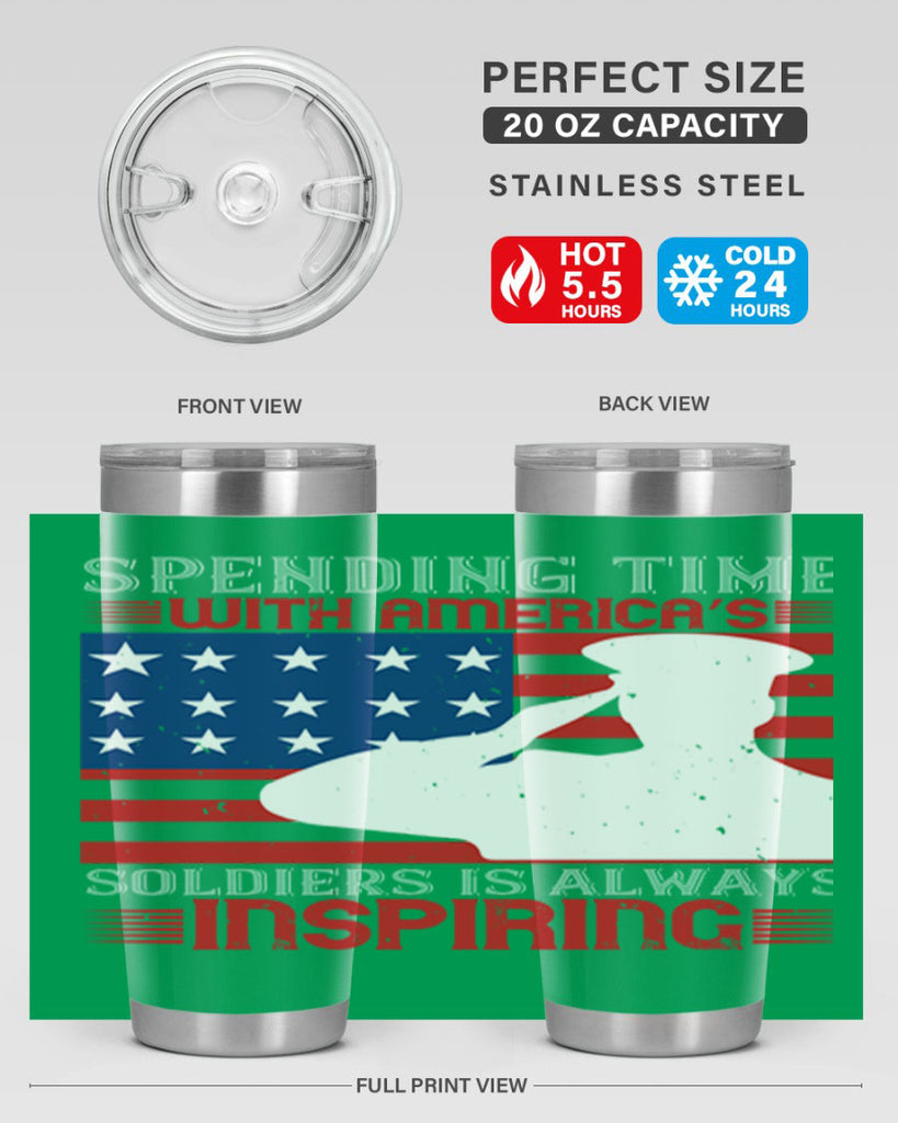 spending time with americas 90#- Veterns Day- Tumbler