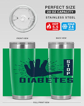 stop diabetes Style 12#- diabetes- Tumbler