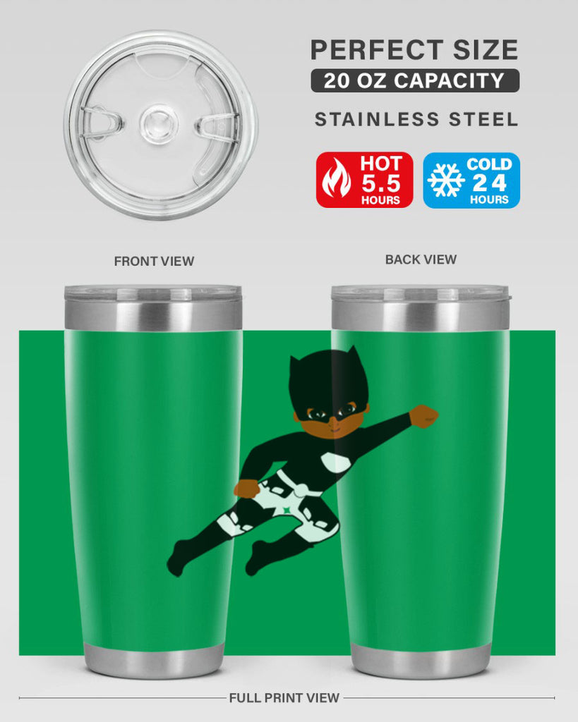 super kid 13#- black men - boys- tumbler