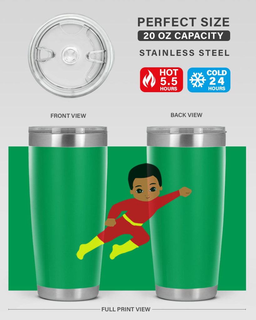 super kid 4#- black men - boys- tumbler