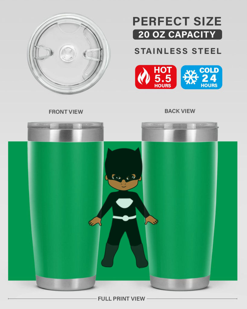 super kid 8#- black men - boys- tumbler