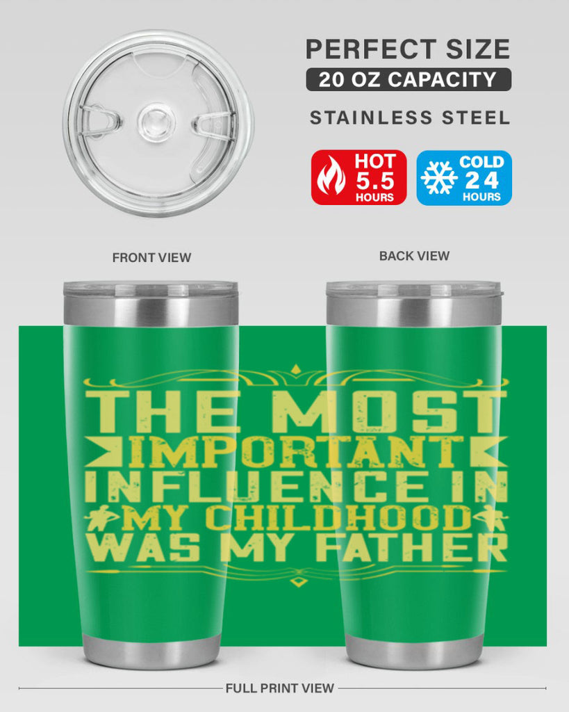 the most important influence in my childhood was my father 16#- Parents Day- Tumbler