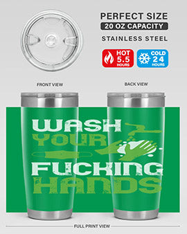 wash your fucking hands Style 14#- corona virus- Tumbler