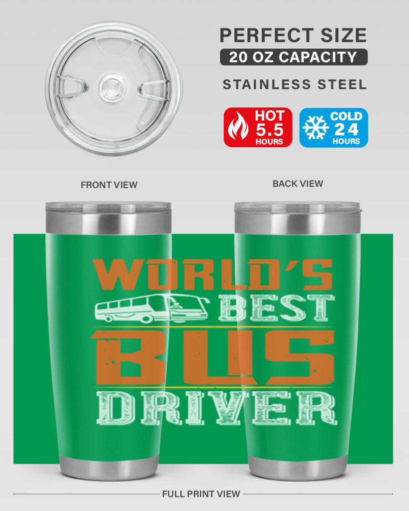 world’s best bus driver Style 4#- bus driver- tumbler