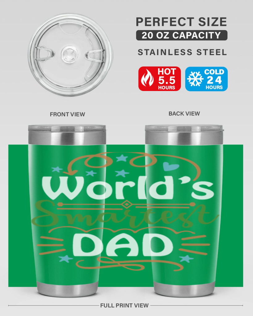 world’s smartest dad 2#- fathers day- Tumbler