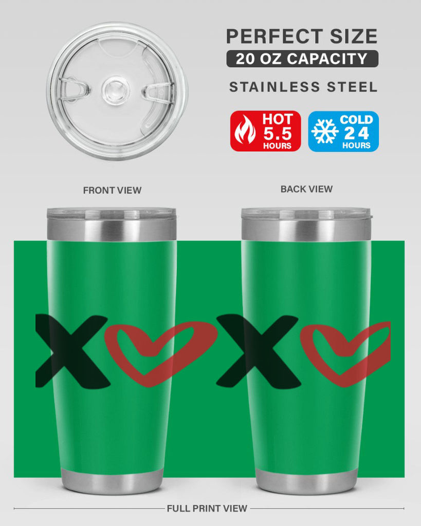 xoxo 12#- valentines day- Tumbler