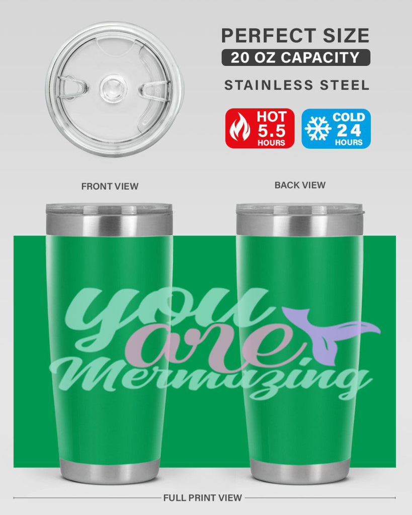 you are mermazing 9#- mermaid- Tumbler