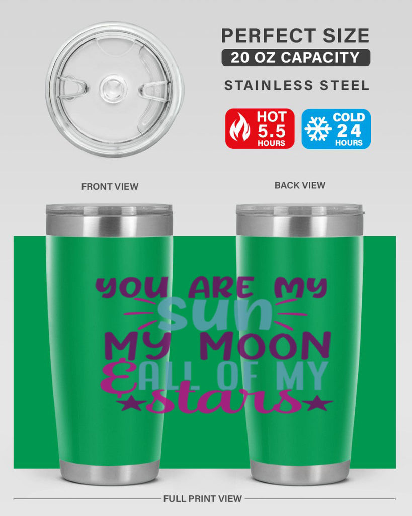 you are my sun my moon all of my stars 5#- family- Tumbler