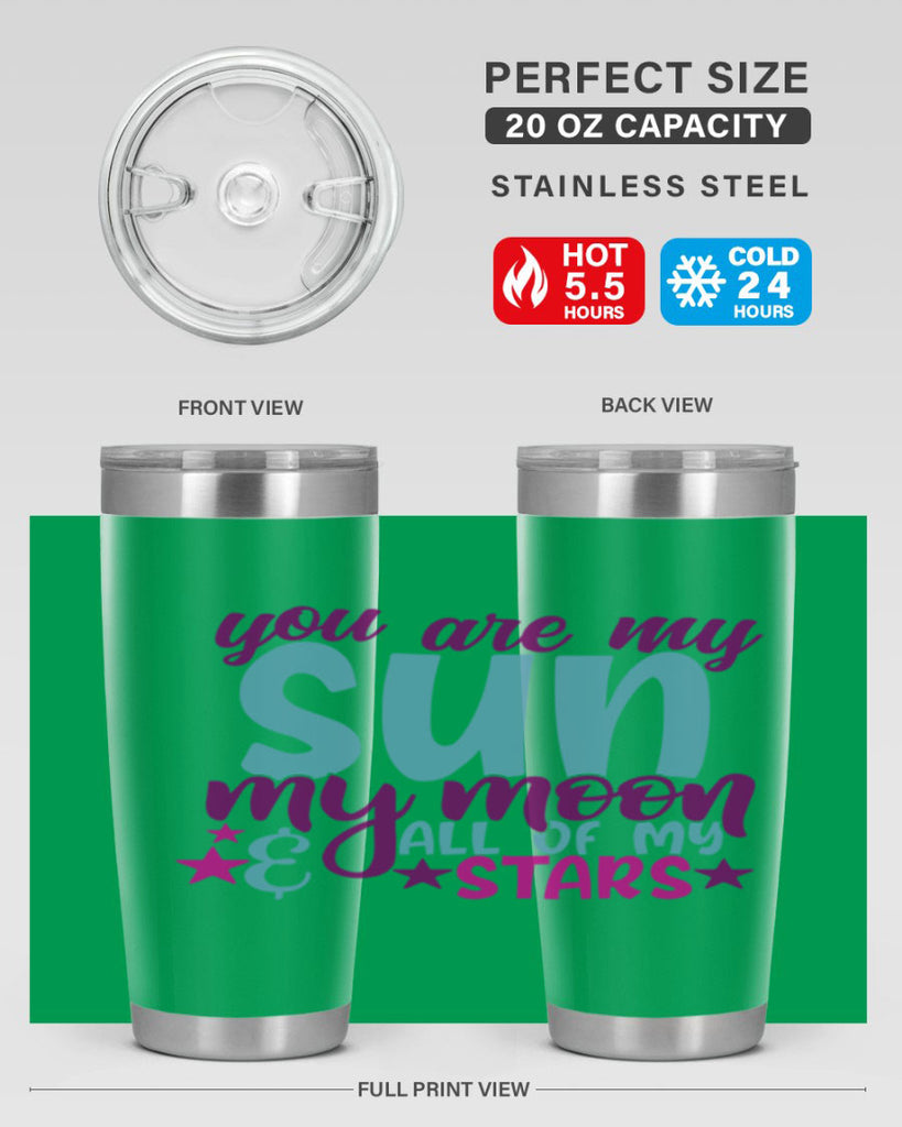 you are my sun my moon all of my stars 6#- family- Tumbler