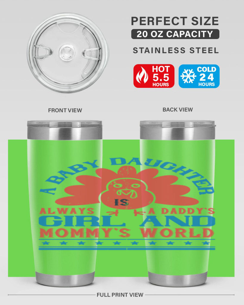 A baby daughter is always a Daddy’s girl and Mommy’s world Style 148#- baby- tumbler