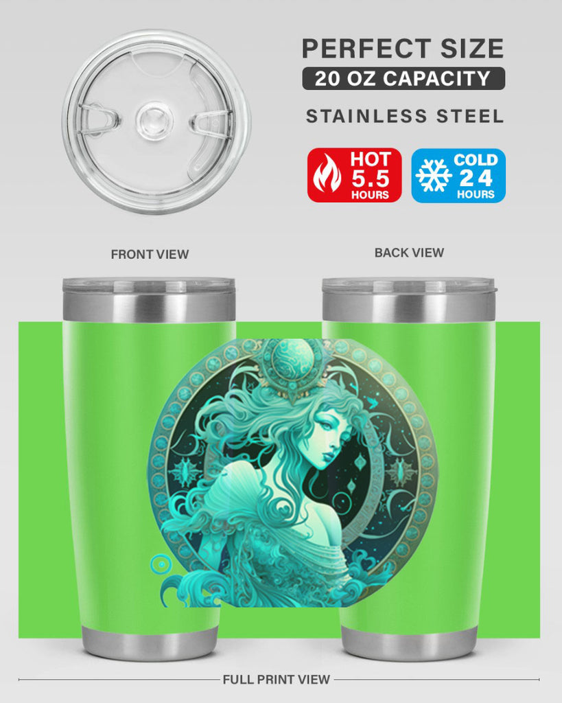 Aquarius 63#- zodiac- Tumbler