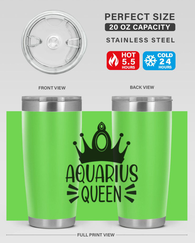 Aquarius queen 73#- zodiac- Tumbler