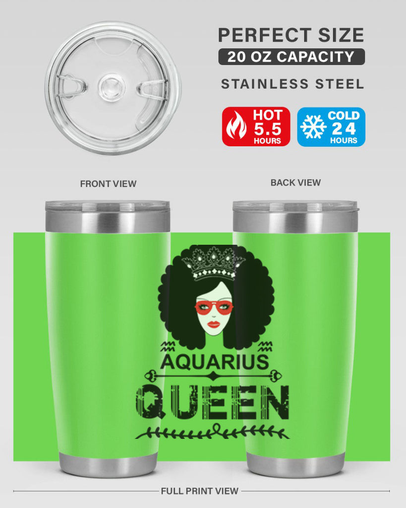Aquarius queen 75#- zodiac- Tumbler