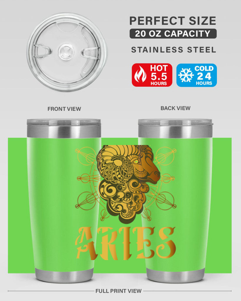 Aries 121#- zodiac- Tumbler