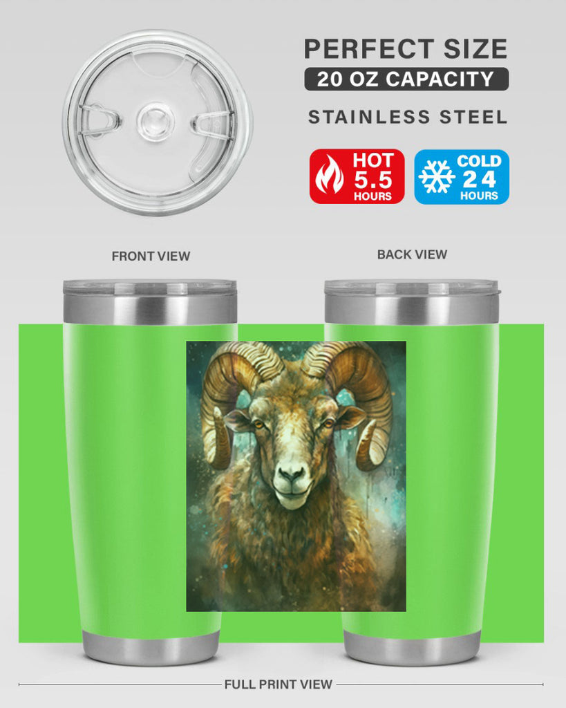 Aries 54#- zodiac- Tumbler