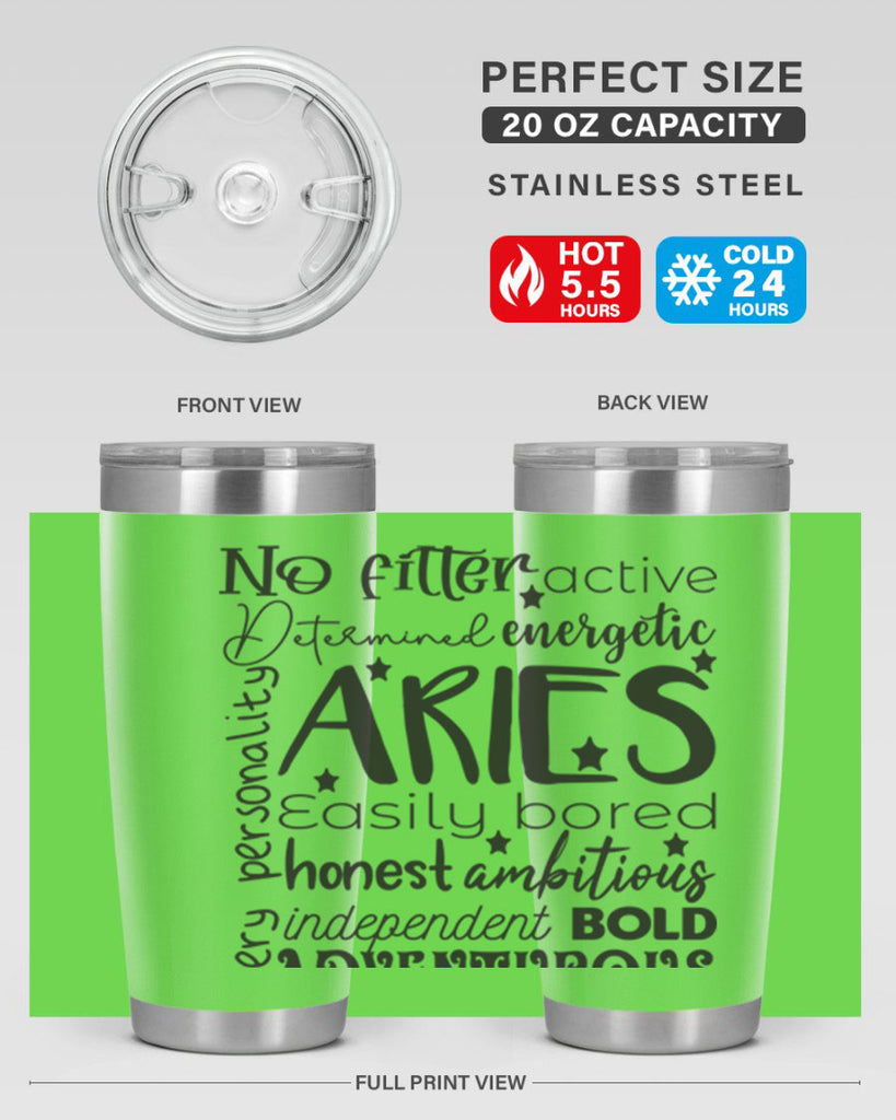 Aries 564#- zodiac- Tumbler