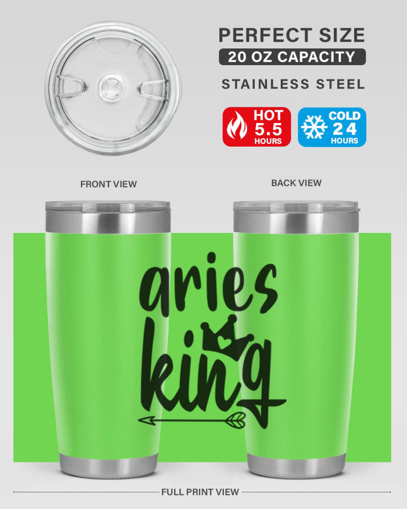 Aries king 108#- zodiac- Tumbler