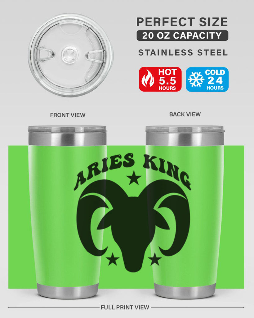 Aries king 110#- zodiac- Tumbler