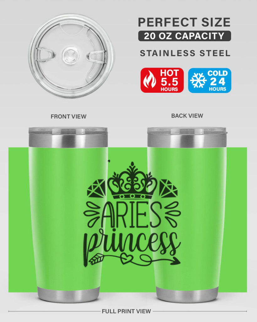 Aries princess 114#- zodiac- Tumbler