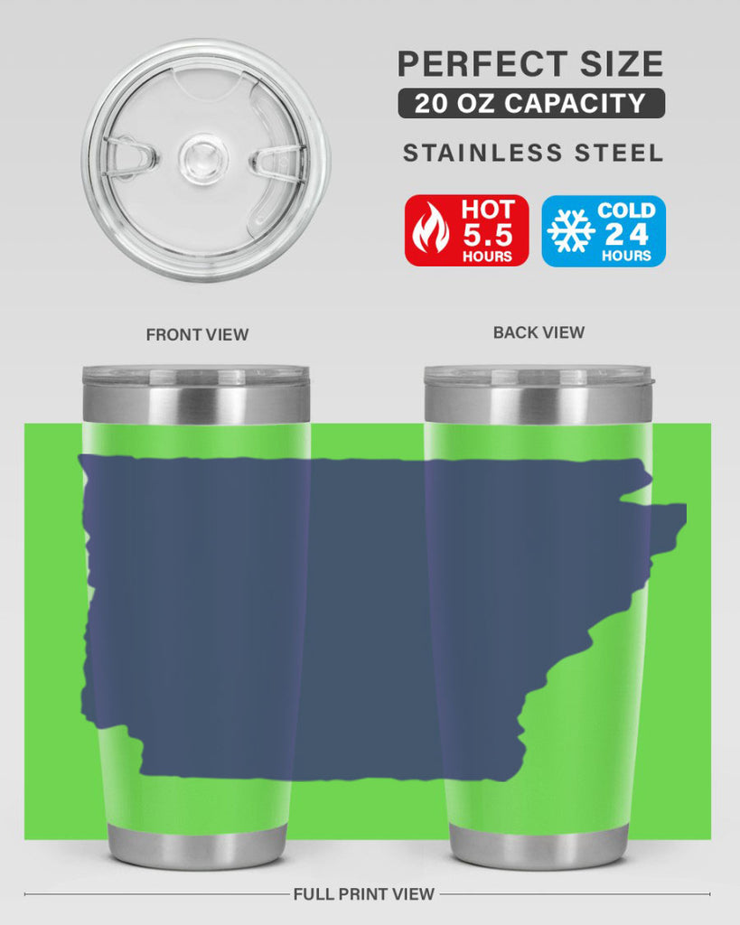 Arkansas 47#- stateflags- Tumbler