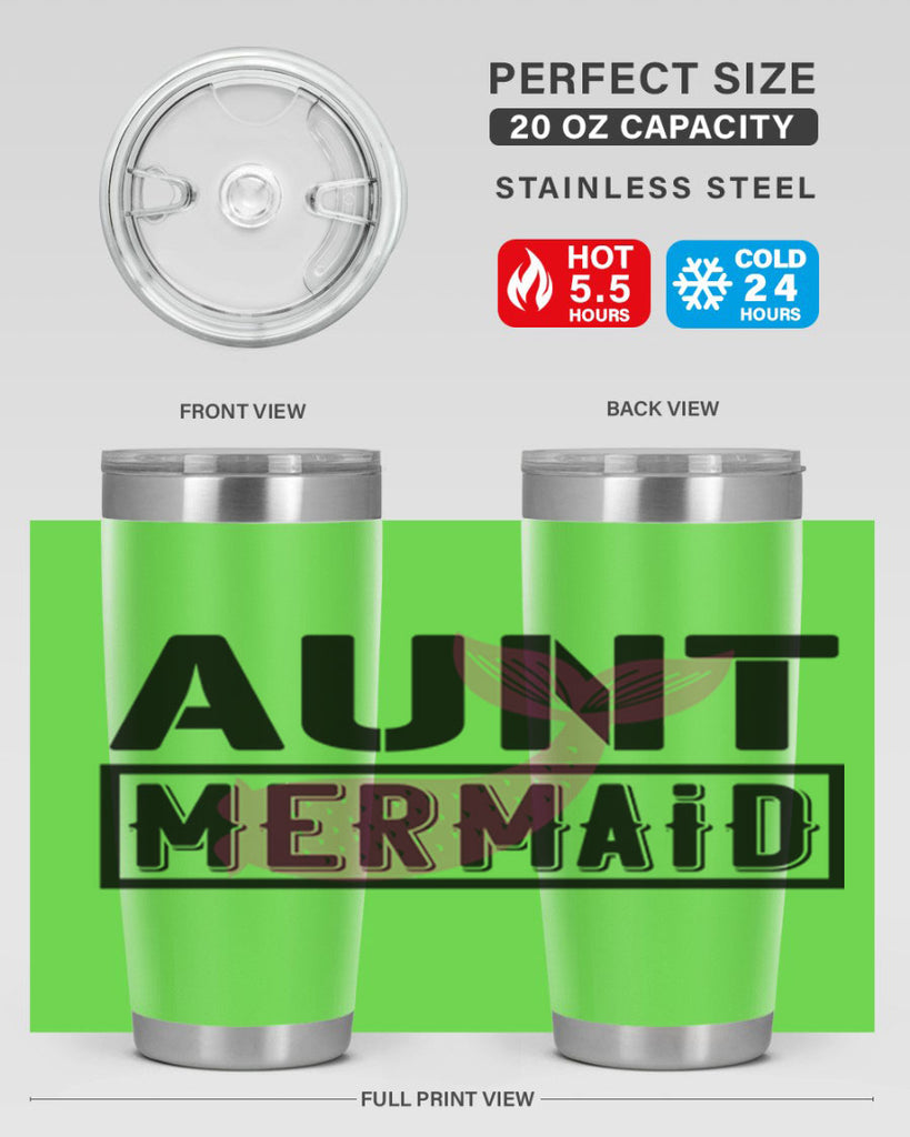Aunt mermaid 17#- mermaid- Tumbler
